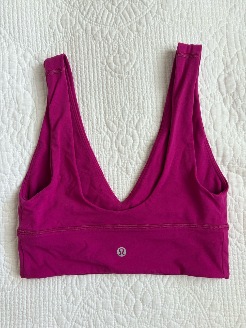 Lululemon Align V-Neck Sports Bra Hot Pink - Picture 4 of 7